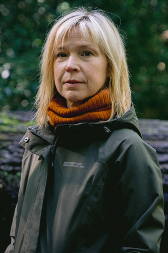 Portrait of Bethany Macdonald wearing a raincoat